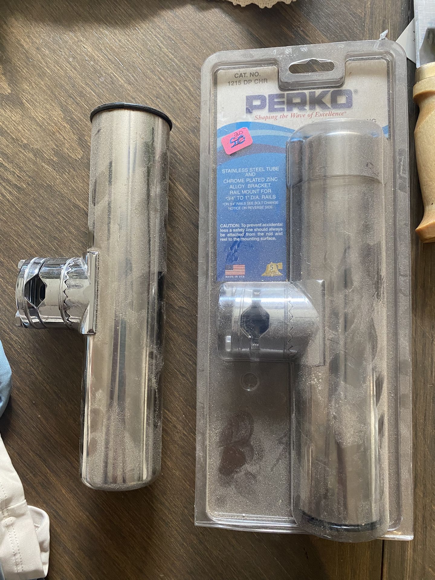 PERKO Clamp On Fishing Rod Holder X 2