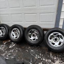 94-01 DODGE RAM 1500 OEM CHROME WHEELS 16x7 5 Lug on 5.5 Set of 4 w/ Center Caps