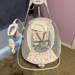 Pink Baby Swing 