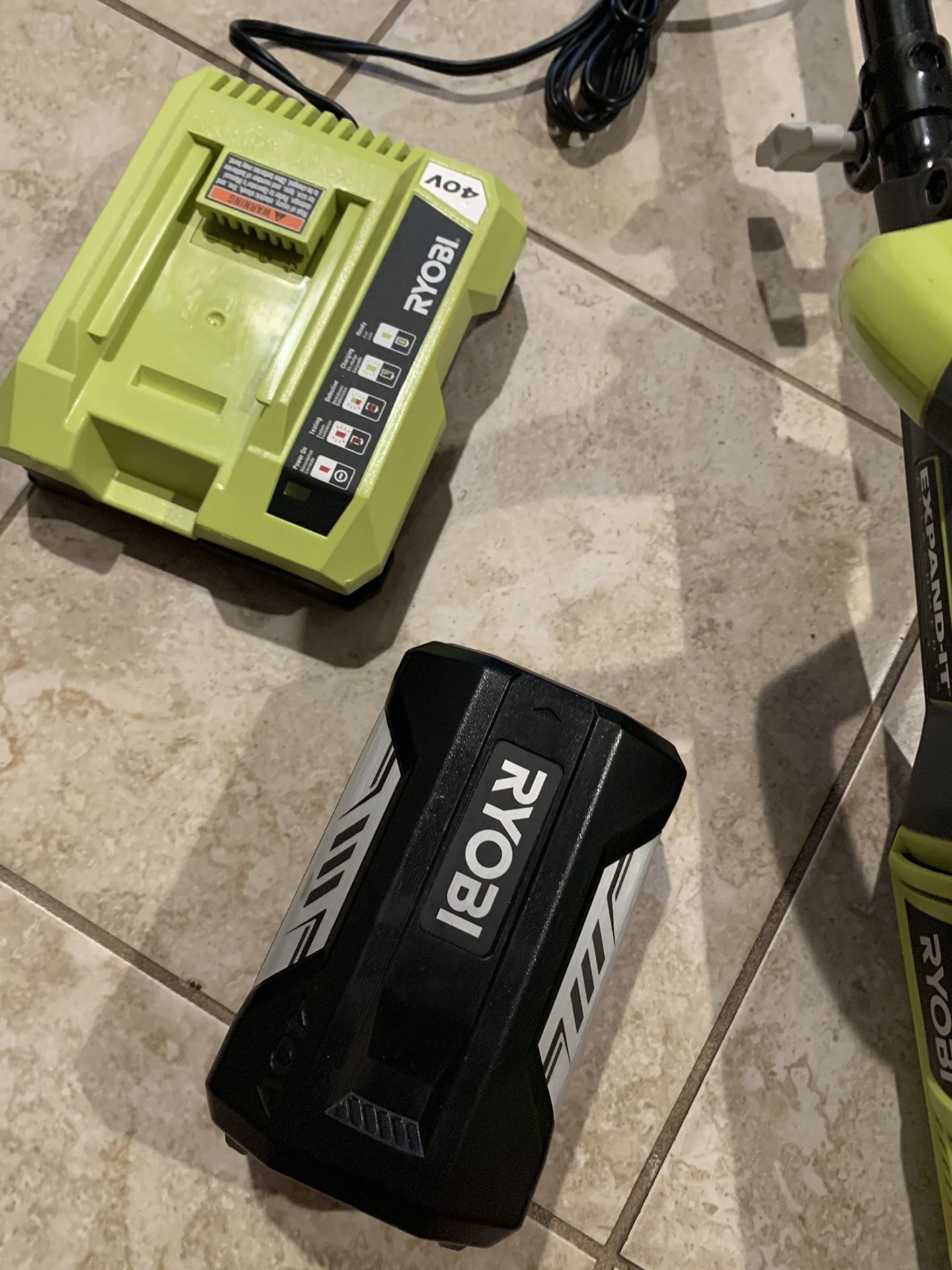 Ryobi battery and charger ah