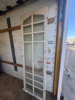 Glass window door