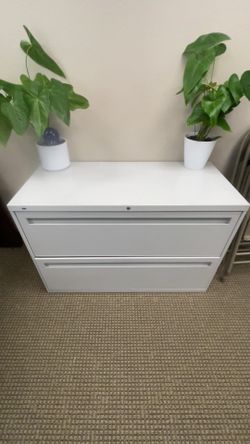 2 filing cabinets