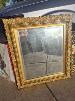 Heavy Gold Mirror