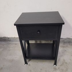 Nightstand End Table Side Table with Drawer 11.8"D x 15.8"W x 21.7"H