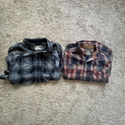 Dravus men’s flannel shirt bundle size medium