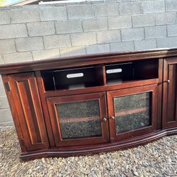 Wood tv Stand With Storage 