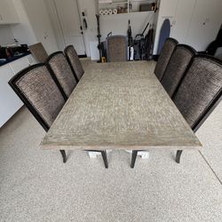 Kitchen Dining Set + (8) Custom Chairs -80% OFF