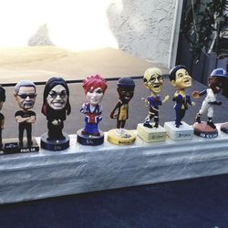 Bobblehead collection. Dodgers, Lakers, Ozzy, Tiny Tim, Baffert, OC choppers, Sit 'n Sleep