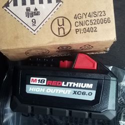 Milwaukee M18 Red Lithium High Output XC 6.0 Battery 