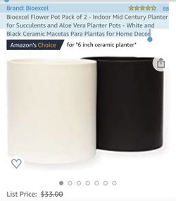 Bioexcel Flower Pot Pack of 2