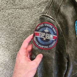 Authentic Bomber Jacket - Pilot Owned TOPGUN A2 jacket 