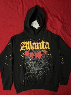 Sp5der Black “Atlanta” Hoodie Size L & M