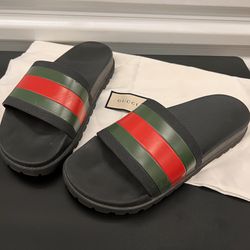 Gucci Web Sandals Men US 9.5