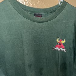 Shirt Vintage Y2K Independent Skateboards X Toy Machine Green Yellow Red And White 