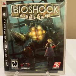 BIOSHOCK GAME FOR PS3 PLAYSTATION 3, GAME DISC, CASE, MANUAL,no Scratches