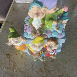 Disney Seven Dwarfs Cookie Jar 