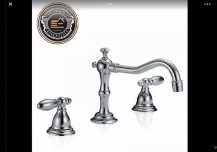 8" Chrome Widespread Bathroom Faucet..... CHECK OUT MY PAGE FOR MORE ITEMS