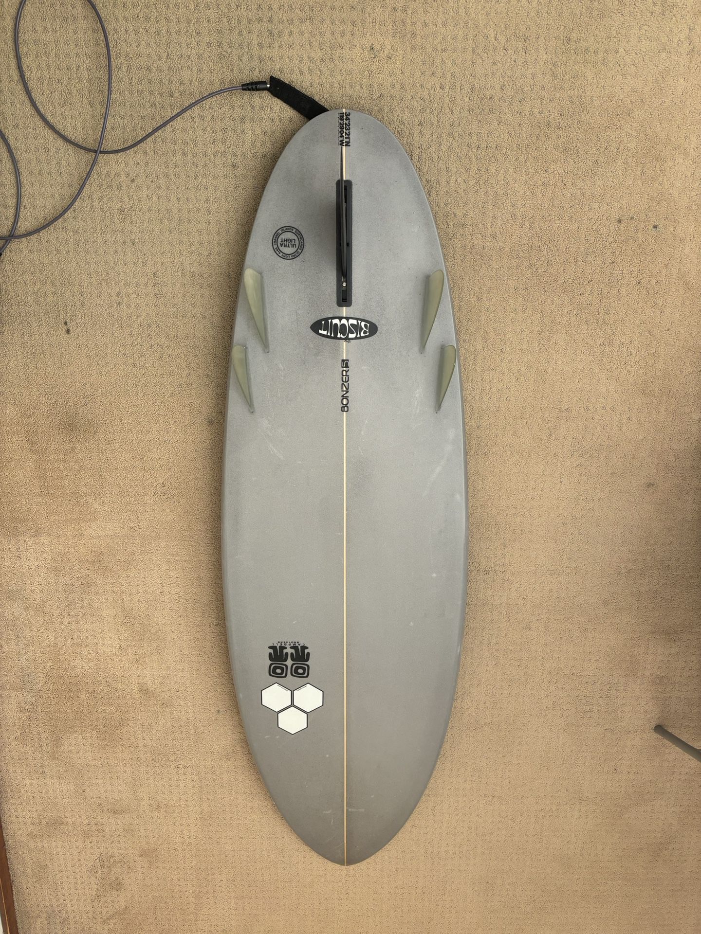 Channel Islands Biscuit Bonzer Surfboard - 5’8