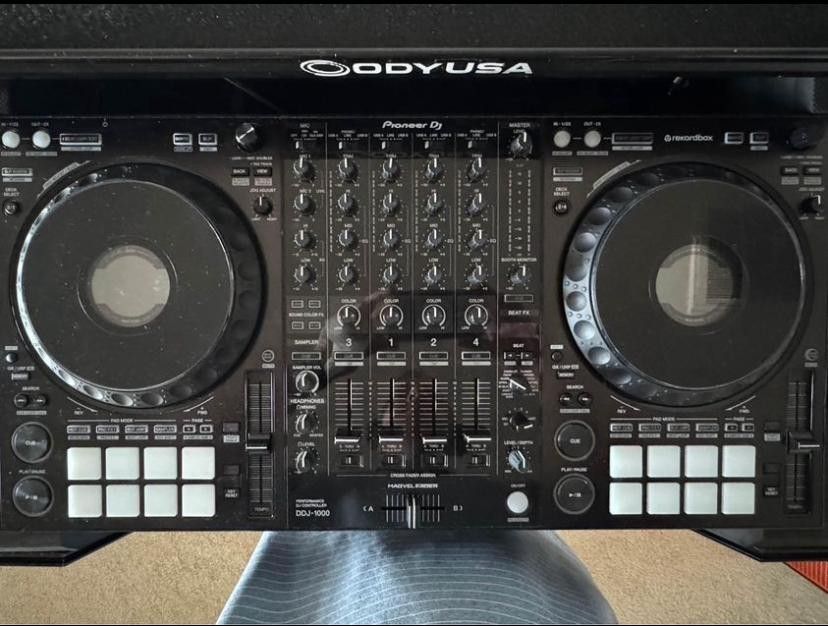Pioneer-Rekordbox-DDJ1000-With-Odyusa Flight Case