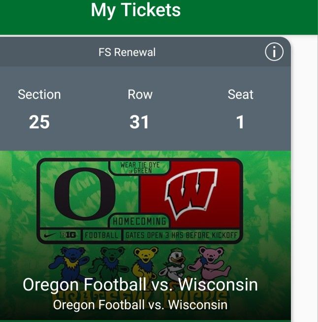 Oregon Ducks Tickets 