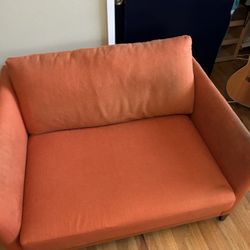 Orange Loveseat