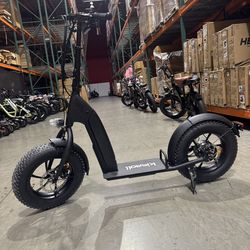 Electric scooter with large tires