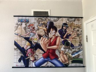 One Piece Anime Scroll Poster