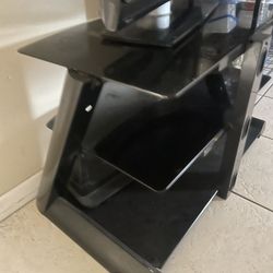 Glass Tv Stand Entertainment System