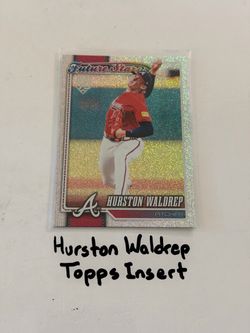 Hurston Waldrep Atlanta Braves Pitcher Topps Short Print Insert Card.