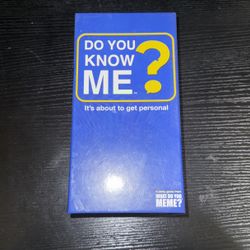 Do You Know Me? Card Game 