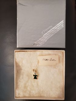 May Girl Necklace Charm - 10 Karat - New!
