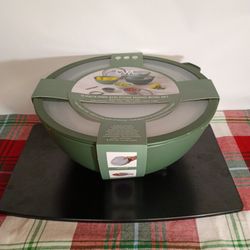 NEW Cook With Color 12-Piece Mixing Bowl Set ( Color -Sage Ombre)