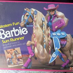 Vintage Western Fun Barbie Sun Runner Horse by Mattel