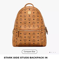 MCM Stark Backpack Visetos Side Stud Medium 