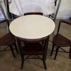 Antique Frank Rieder & Sons Seatmore Chairs/Table