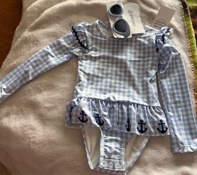 Baby Sperry longsleeve one piece swimsuit 24m nwt