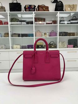 YSL Saint Laurent Sac De Jour Handbag In Pink