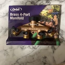 Brass 4 Port Manifold