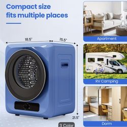 Portable BLUE Dryer | STILL IN BOX | “Mini” Front load Dryer