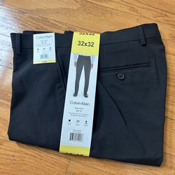 NWT Calvin Klein Black Dress Pants size 32x32