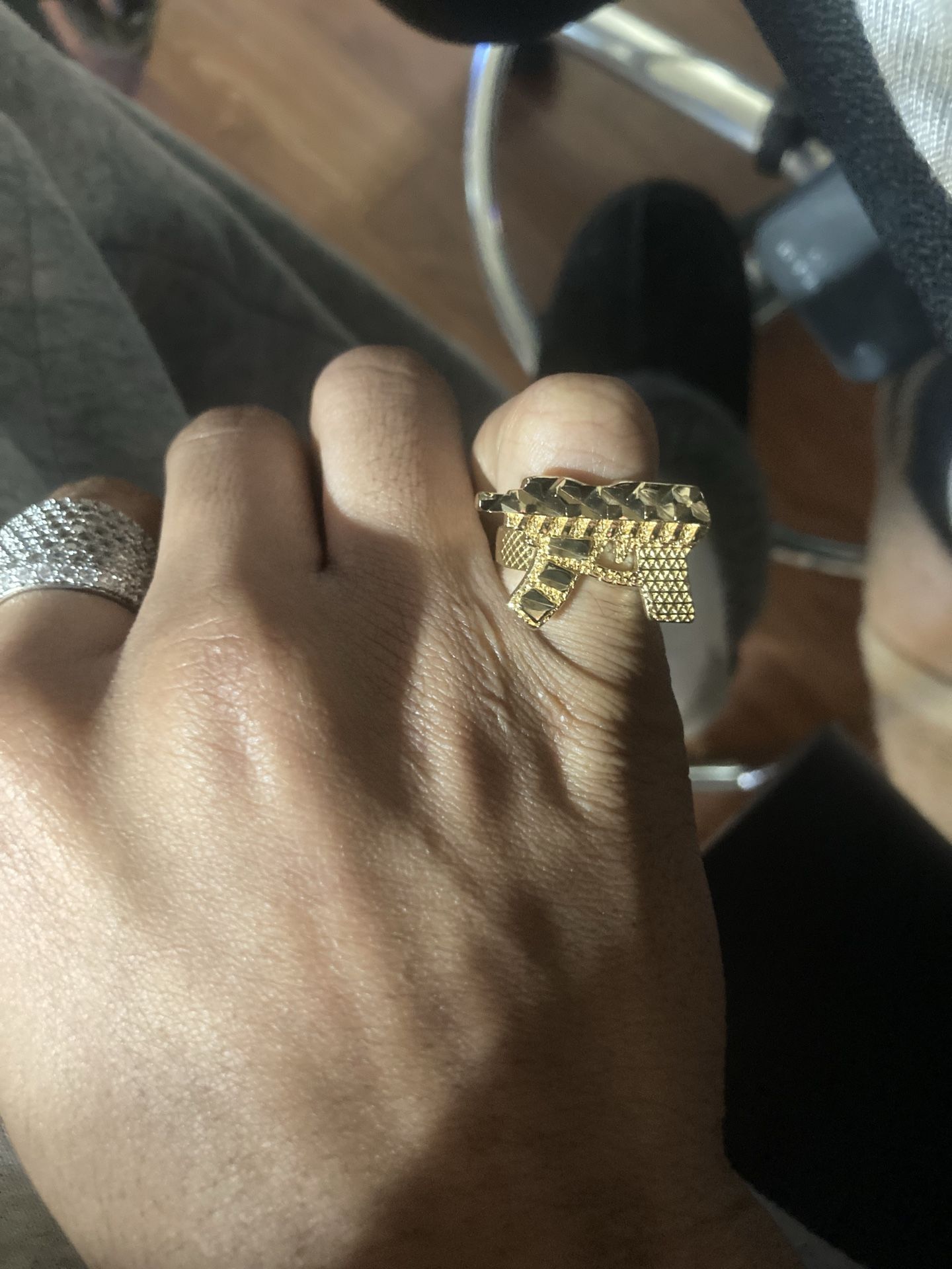 Gold plated rings