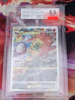 2019-20 pokemon Sword & Shield Black Star Promo Charizard Vstar