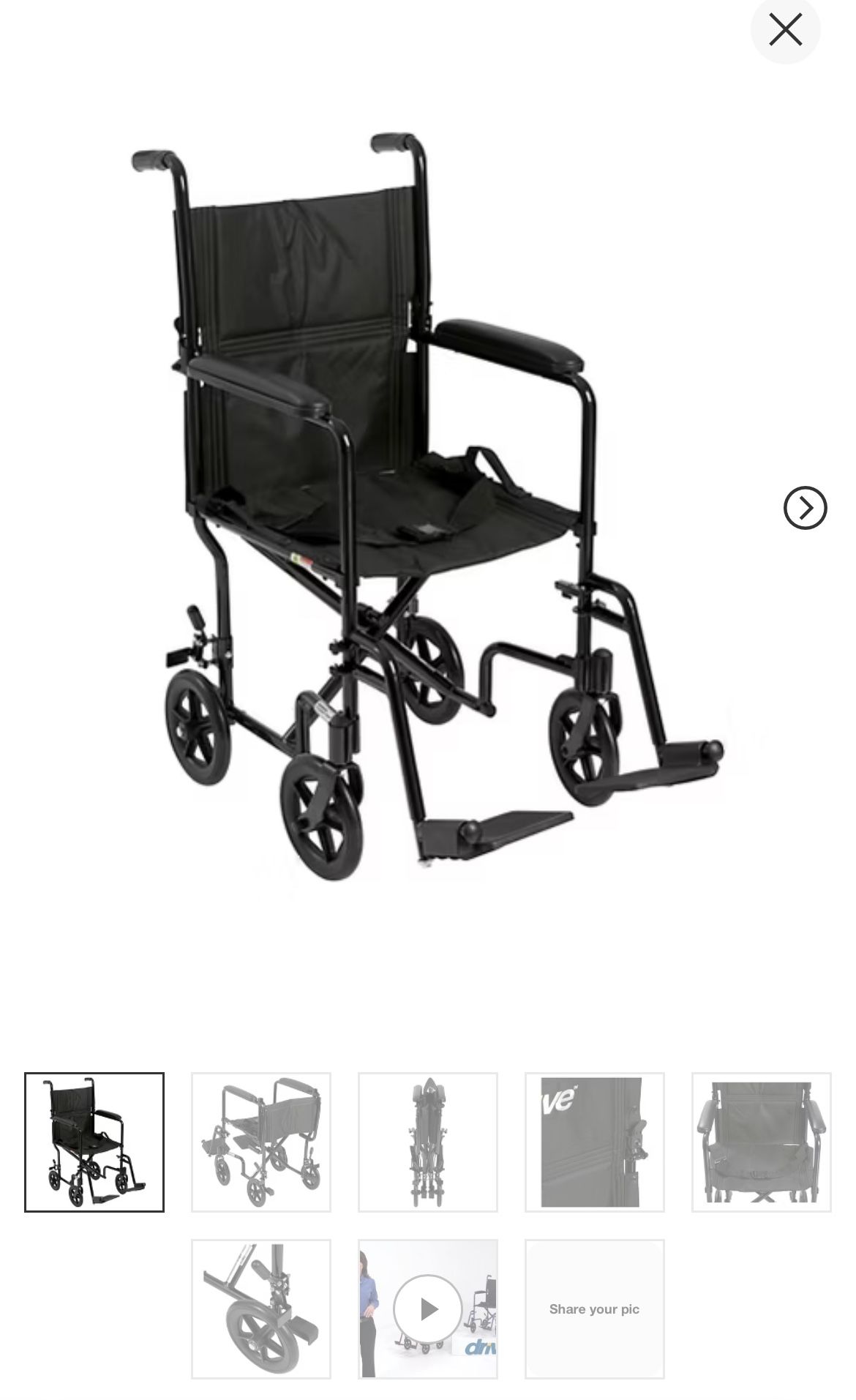 Drive Transport Wheelchair