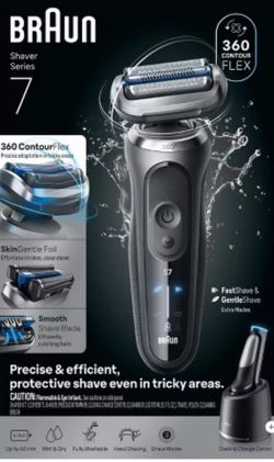 Braun Men's Series 7 Electric Razor Shaver with 4-in-1 Clean & Charge Center and Travel Case