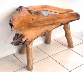 Teak Bench For Sale - Only Used Has A Decor✨✨Please Read Description