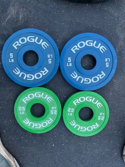 Rogue 5lb 2.5lb Olympic change plates