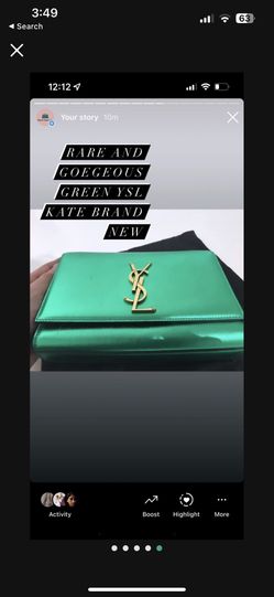YSL GREEN AQUA KATE RARE