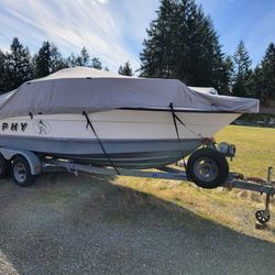 20' Trophy Boat 175 HP Mercury Offshore Power Escort Trailer 