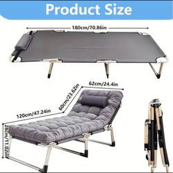 400 Lb- Folding Bed with Mattress,