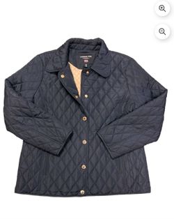 London Fog lightweight quilted button up coqt